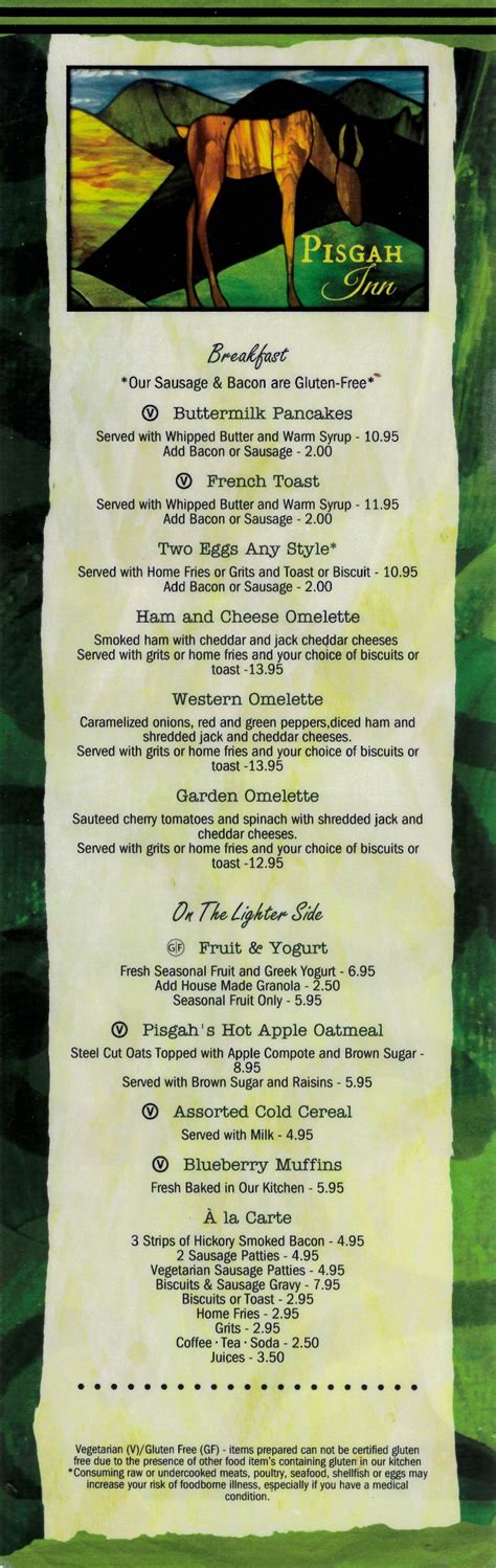 pisgah inn restaurant reservations|pisgah inn restaurant menu.